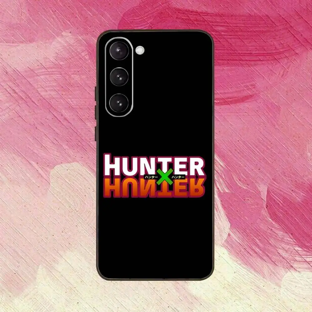 حافظة هاتف ترخيص Hxh Hunter X Hunter لهاتف سامسونج جالاكسي A73، A72، A71، A70، A53، A52، A51، غطاء أسود ناعم آخر