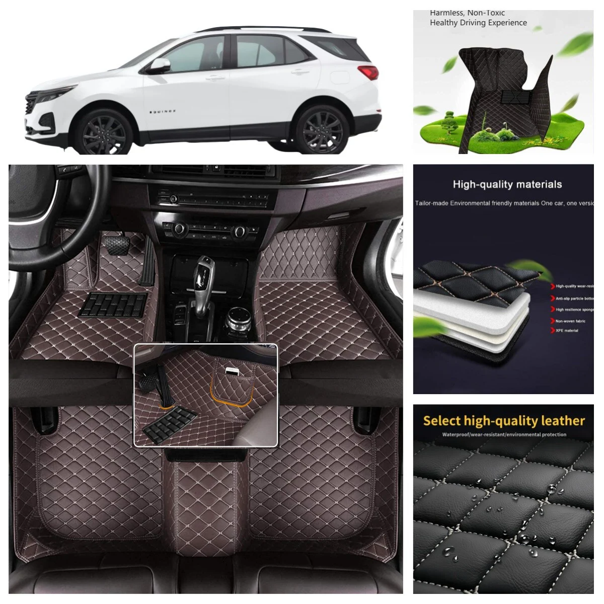 

3D PU-leather Waterproof Custom Car Floor Mats For Opel Astra H 2004-2010 Years Auto Carpets Coche Accessorie Liners
