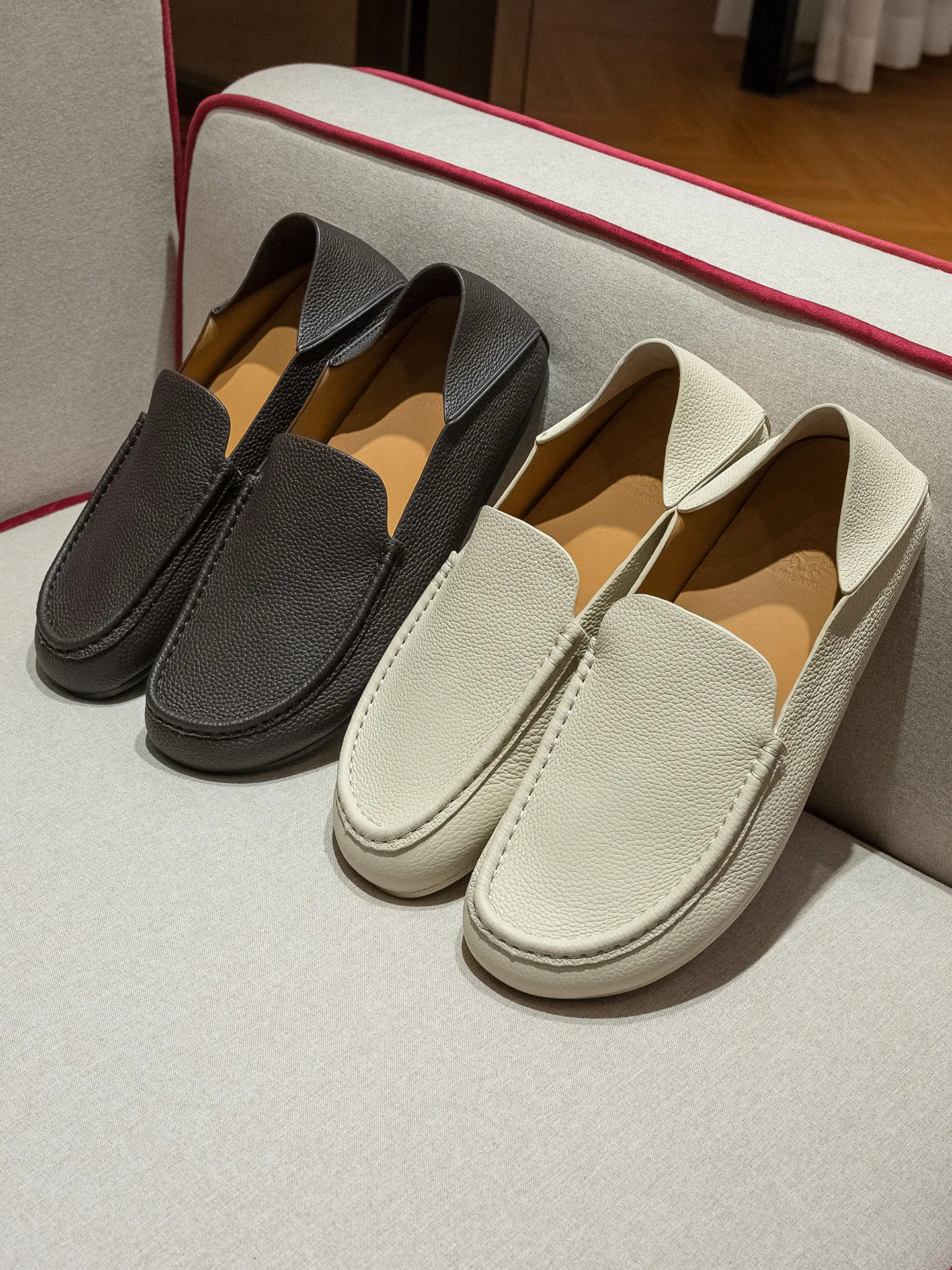 TO masoni calfskin stepping on heels Doudou shoes one pedal casual shoes
