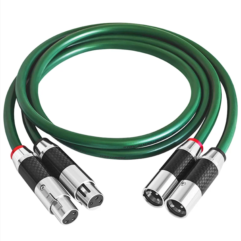 

Furutech XLR Cable Carbon Fiber Rhodium-plated 2 Male Plugs To 2 Female Plugs 7N OCC Copper HiFi Audio Balanced Cable