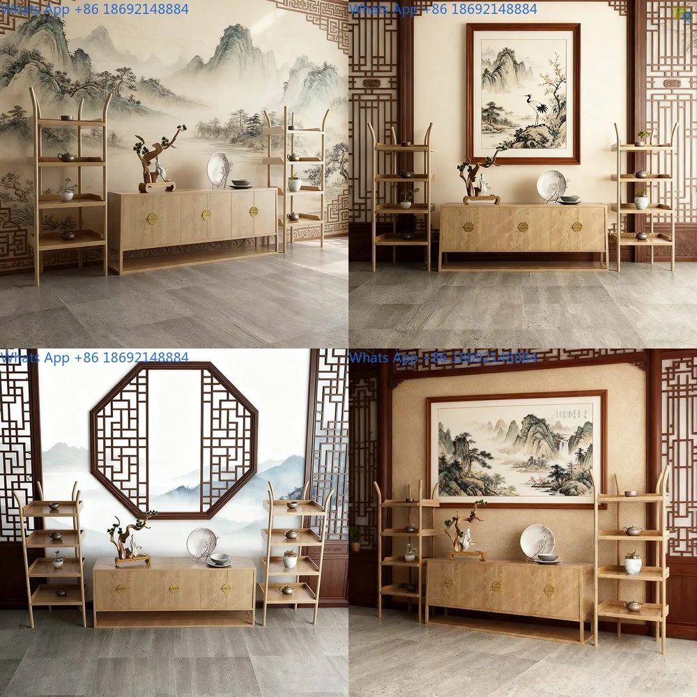 

Solid Wood TV Cabinet Storage Cabinet Living Room Sideboard Minimalist Home Furniture