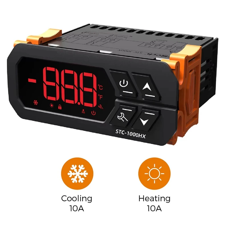 Regulator temperatury STC-1000HX pełzający wodą Pet Box inkubator komputerowy regulator temperatury przełącznik 220V