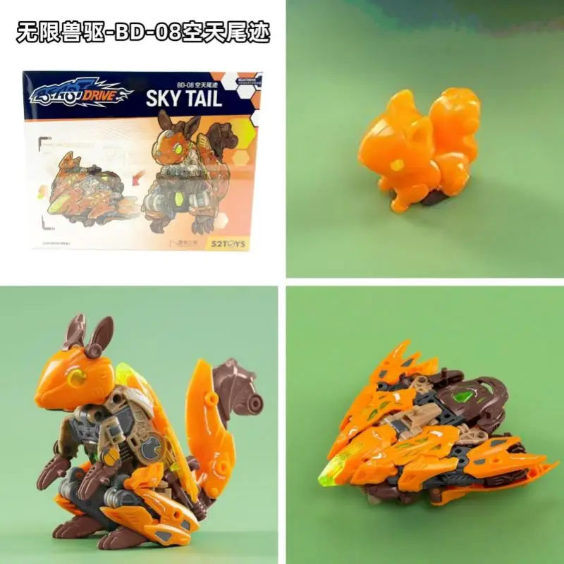 52TOYS شخصيات الحركة الأصلية سلسلة صندوق الوحش لانهائي الوحش محرك هيدرو رصاصة القرش اللعب مع أشكال قابلة للتحويل هدية عيد ميلاد #4