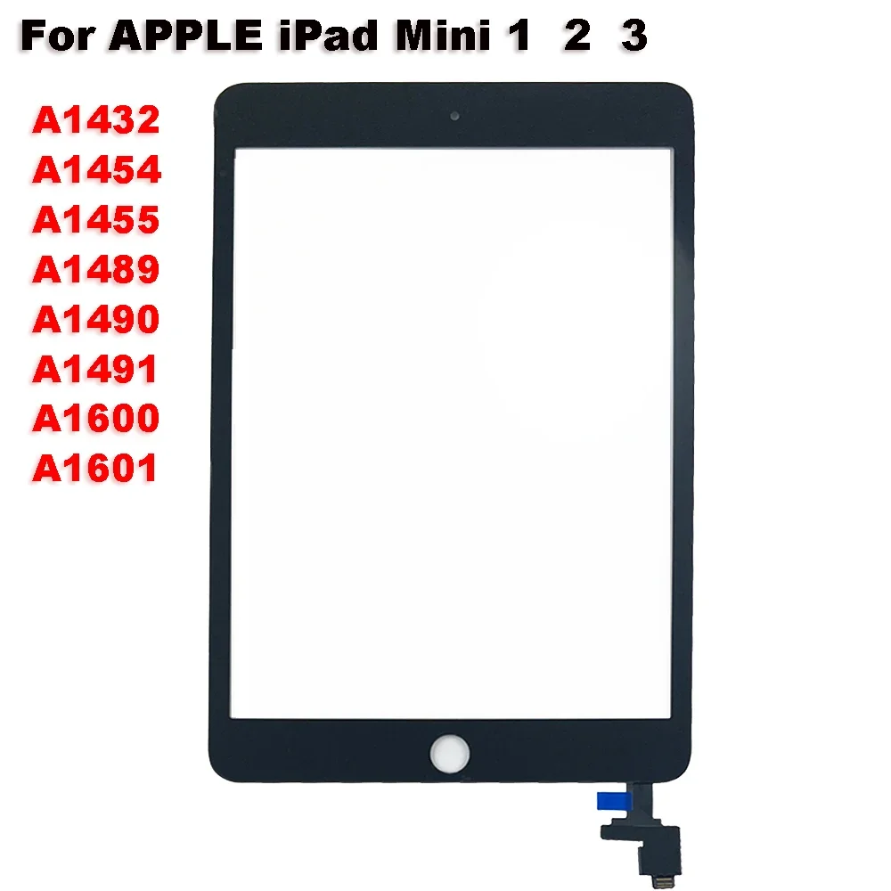 

5PCS Touch Screen For Apple iPad Mini 1 2 3 Mini1 Mini2 Mini3 A1432 A1454 A1455 A1490 A1600 A1601 Digitizer Front Glass Display