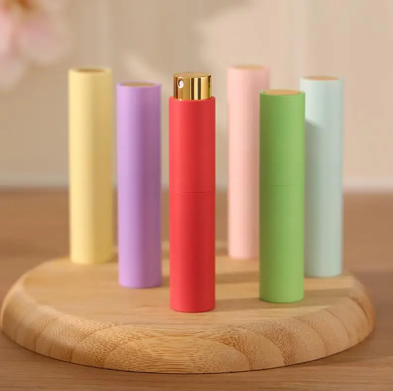 200pcs 10ml Portable Mini Refillable Perfume Bottle Spray Empty Cosmetic Containers Atomizer Bottling For Travel Tools ni156