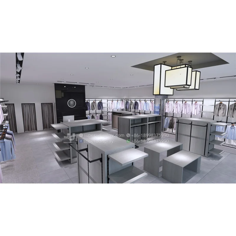 3D Interior Design para Menswear Shop, Roupas Masculinas, Remodelação De Varejo, Boutique, Showroom, Personalizado