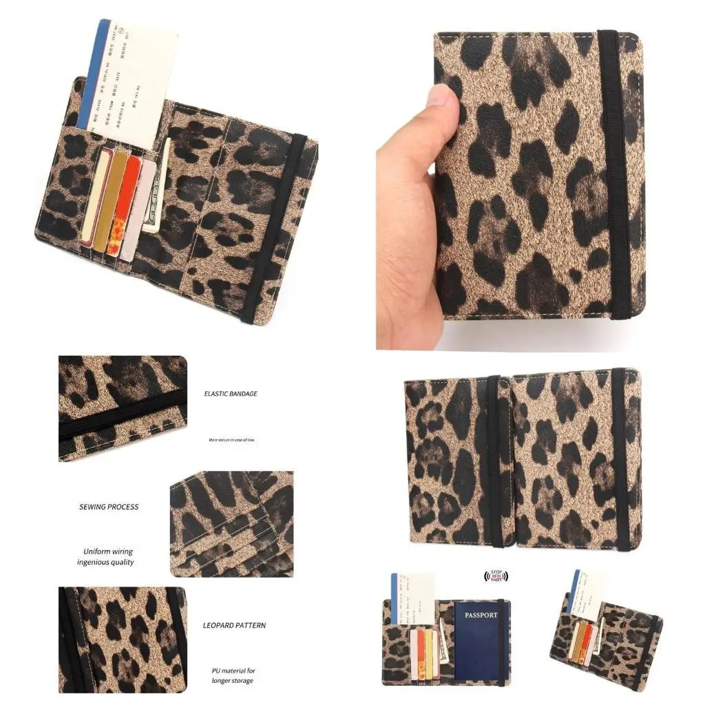 

D46D Fashionable Blocking Case with Bandage PU Leather Card Holder Organized