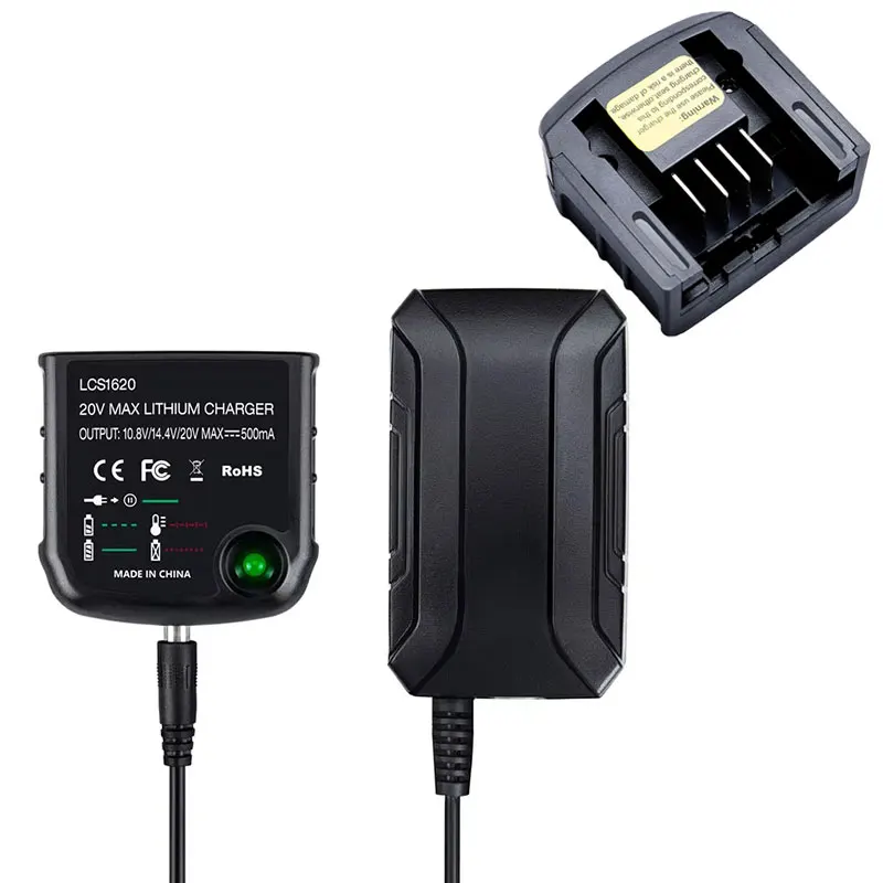 Lithium-Batterie-Ladegerät für Black Decker 10,8 V 14,4 V 18 V 20 V Serise LBXR20 Bohrmaschine Schraubendreher Batterie-Ladewerkzeug
