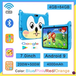 새로운 7.0인치 5G WiFi 어린이용 선물 태블릿, 4GB RAM 및 64GB ROM, 블루투스, 교육, 게임, 안드로이드 9.0 지원