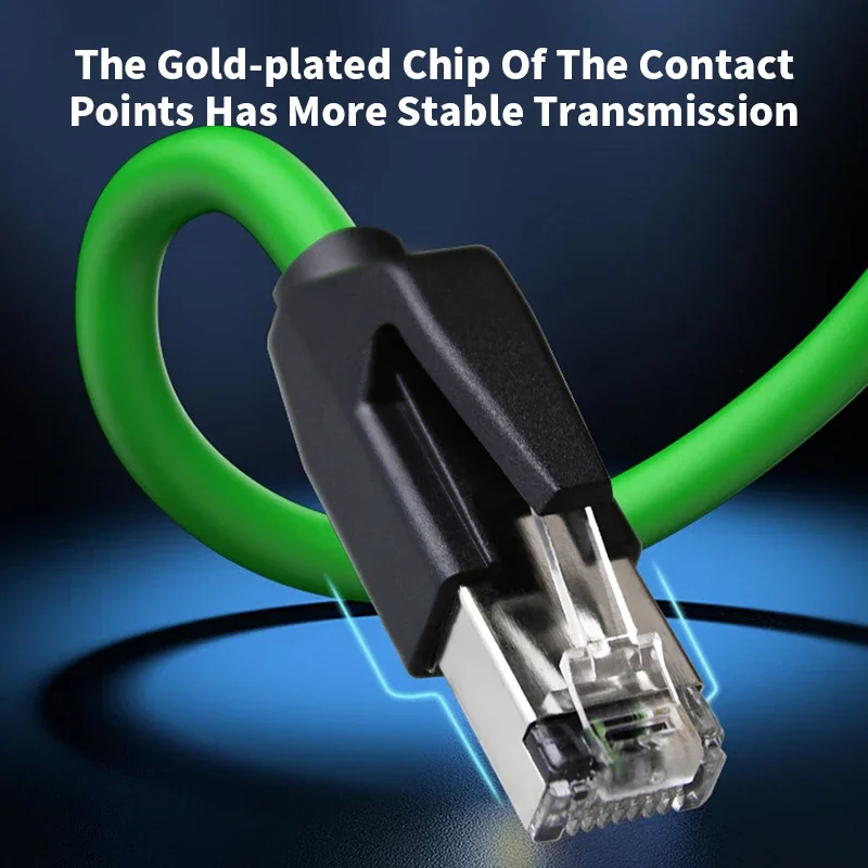 Industrial Grade M12 4Pin D-Type Plug to RJ45 Network Wire Waterproof 4pin Encoding Ethernet Cable 4Pin D-code Sensor Line 1-20M