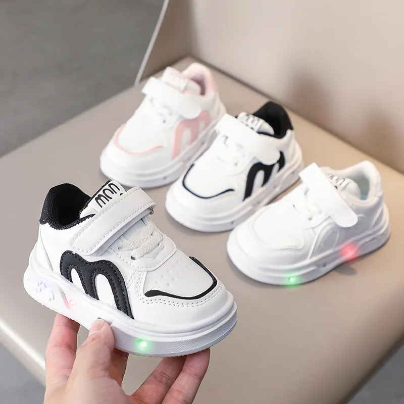 Child Fashion Sport Shoes Kids Outdoor Casual Spring Light Running Shoes Boys Girls Soft Bottom Breathable Flats Infant Shoes