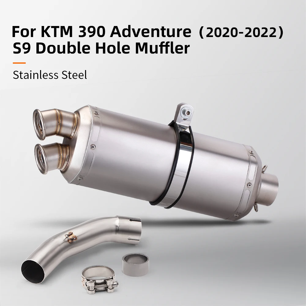 

Slip On For 390ADV DUKE 390 adventure 2020-2022 Motorcycle Exhaust Escpae Modify Middle Pipe Connect 51mm