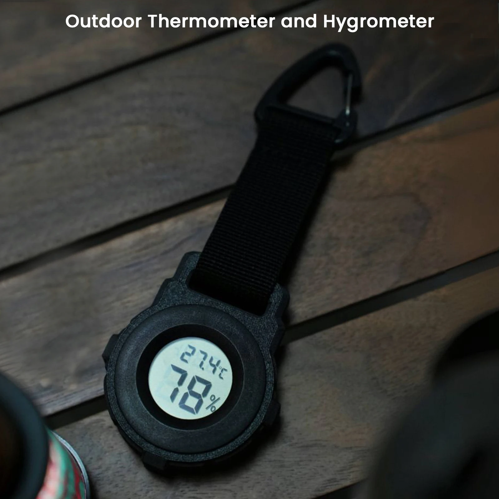 Temperature Humidity Meter with LCD Display Temperature Humidity Monitor Digital Humidity Meter Use for Fishing Hunting and More