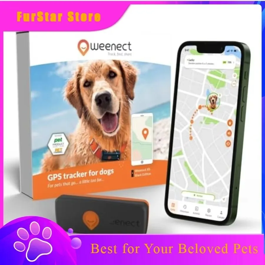 FurStarNew GPS Tracker For Dogs Real-time Mini GPS Tracker For Dogs Waterproof Smallest Model On The Market Subscription Requ