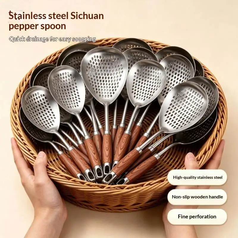 Stainless Steel Spider Strainer Skimmer Colander Sieve 1PC for Seafood Boiling Deep Frying Home Kitchen Use