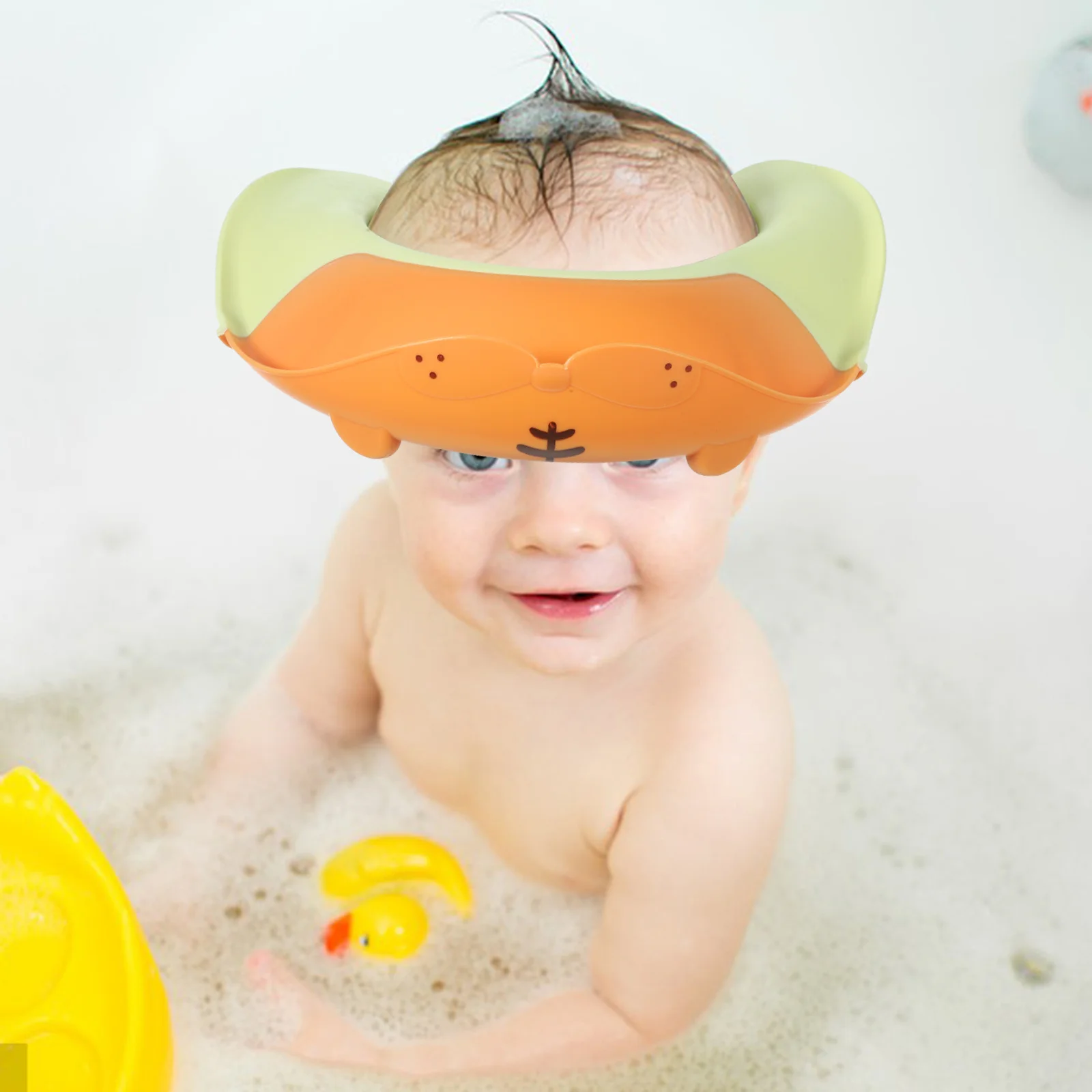 

Baby Shower Cap Adjustable Bath Visor For Toddlers Waterproof Hair Washing Shield Shampoo Cap For Kids Infant Bathe Hat