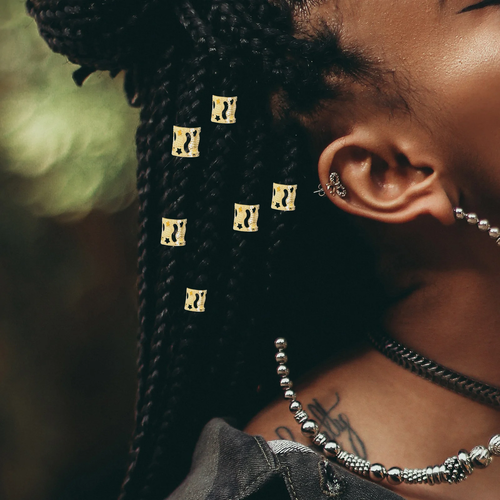 

30Pcs Dreadlock Accessories Unique Hair Jewelry Cuffs Versatile Braiding Hair Decorations for Women Fashion Braid Jewelry