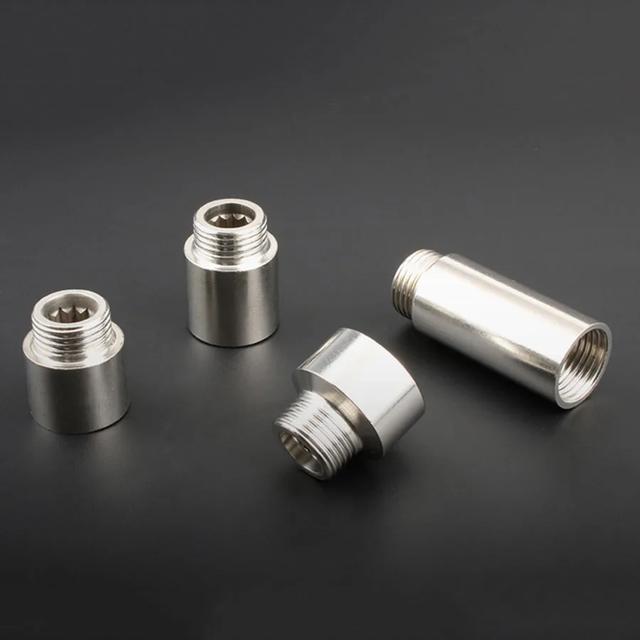 1/2" Stainless Steel Female And Male Thread Angle Valve Hexagon Extension Joint Water Pipe Fittings image 4