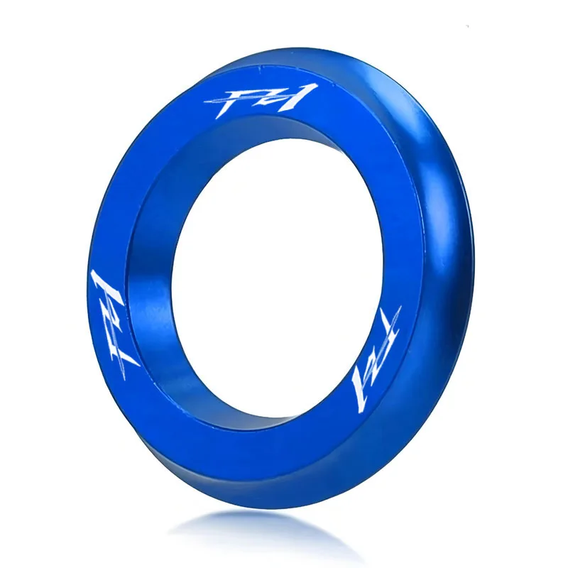 Penutup Lubang Kunci Sepeda Motor Penutup Throttle Cincin Dekoratif Cincin Lubang Kunci Aluminium CNC untuk YZF YZFR6 YZF-R25 YzFR3 R15 R125