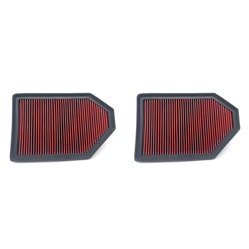 

2X Car Replacement Air Filter Washable Air Filter For Chrysler/Dodge V6/V8 Charger Challenger 300 2011-2019