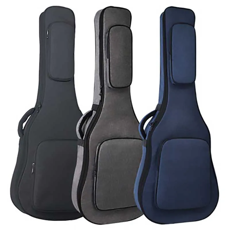 Double Shoulder Guitar Bag, 41 Inches Backpack, Built-In Protective Pillow, Thick Hand Grip, Pressure-Reducing Shoulder Straps