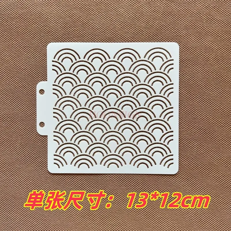 1 قطعة غرزة التطريز عبر شخصية الأرز غير النظامية الإبداعية شكل هندسي نمط التطريز DIY أداة مساعدة جوفاء #5