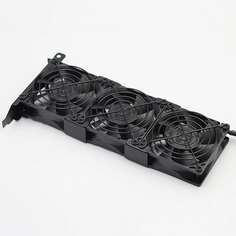 

Graphics Card Radiator Bracket Cooler Vertical Gpu Fan Pci Slot Black Mount Cooling
