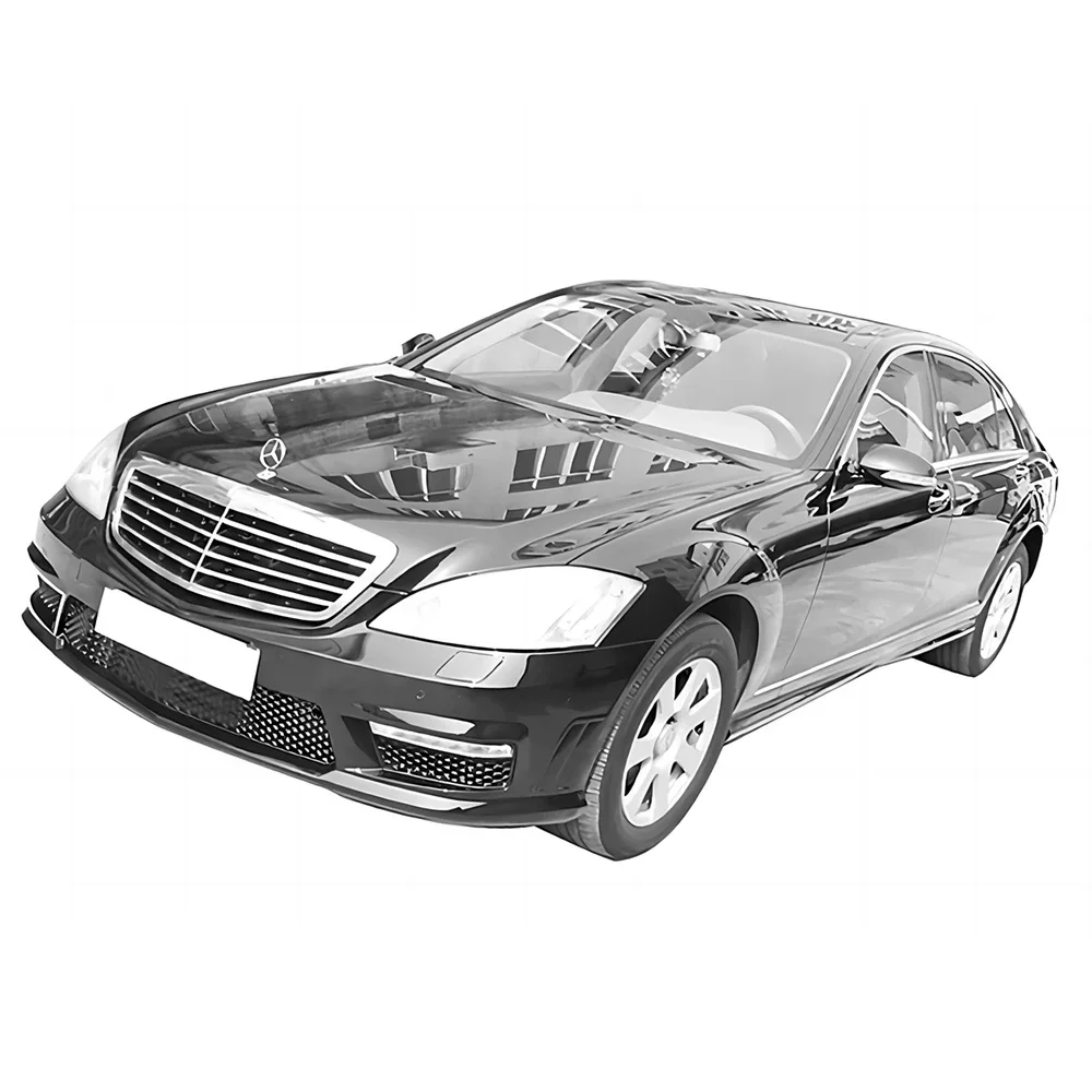 Full Body Kit For Benz S Class W221 06-13 S300 S320 S350 S400 S420 S450 Upgrade to S65 Front Rear Bumper Side Skirts