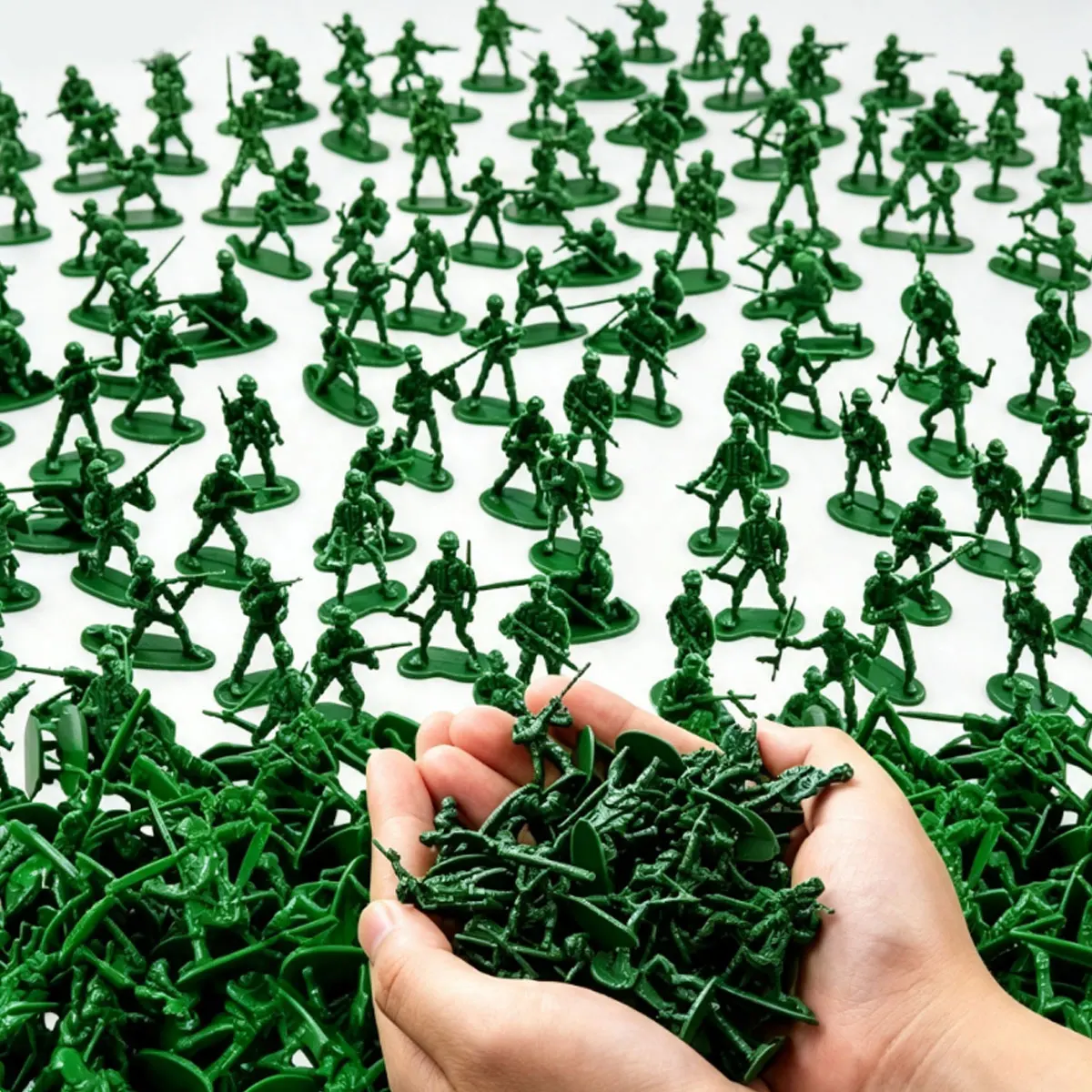 12/24/36/48PCS 5cm Green Tactical Soldier Miniatures, Detailed Army Figures for Diorama Art, RPG Tabletop Gaming  ZSY