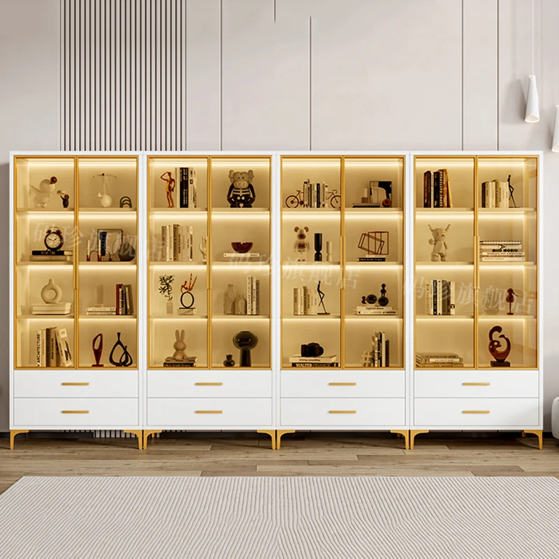 Book Cabinet Shelves Storage Organizer Booksellers Desk Bookcase Kitchen Living Room Furniture Scaffale Libreria Locker Cabinets