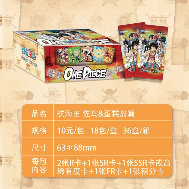 30PCS/6Pack One Piece Cartoon Collection Card Japanese Anime Character R SR Rare Trading Fighting Game Card for Children Toys