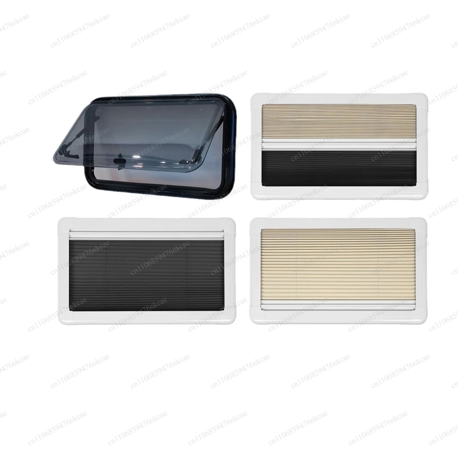 Integrated design of 1100 × 500mm privacy curtain for RV modified acrylic push-out window