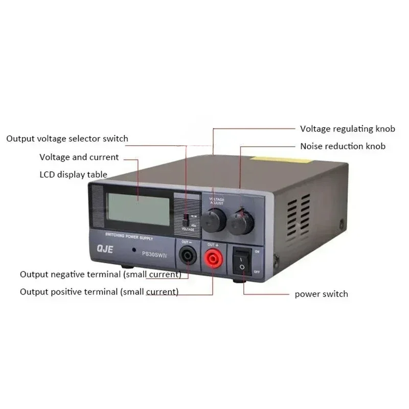 13.8V 30A DC Switching Power Supply  Shortwave Base Station Regulated Power Supply For Radios