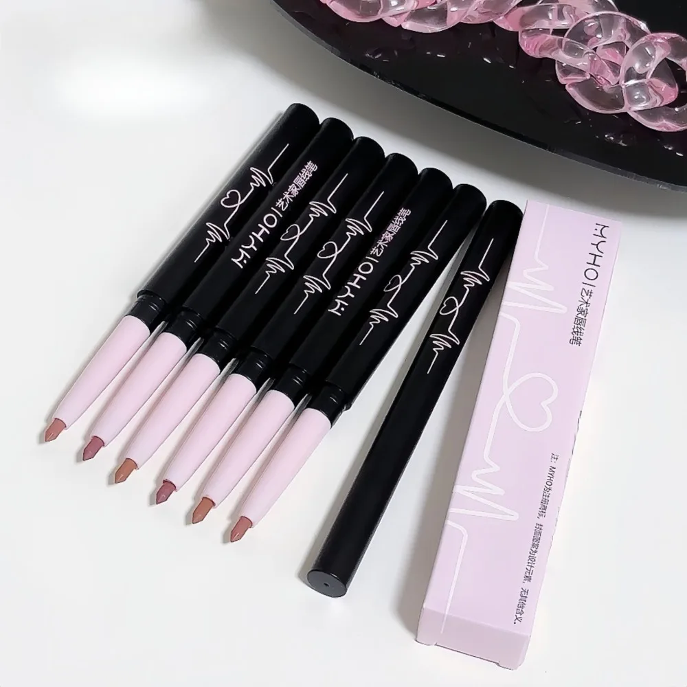 1Pc Matte Lipliner & Lippenstift Set Wasserdicht Langlebig Lip Make-Up Weiche Matte Farbe Rendering frauen Make-Up kosmetik Großhandel