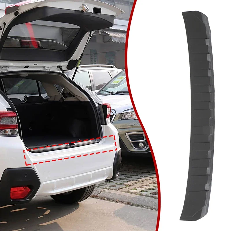 1Pcs TPE Black For Subaru XV Crosstrek 2018-2023 Car Trunk Bumper Decorative Guard Sticker Protection Modification Accessories
