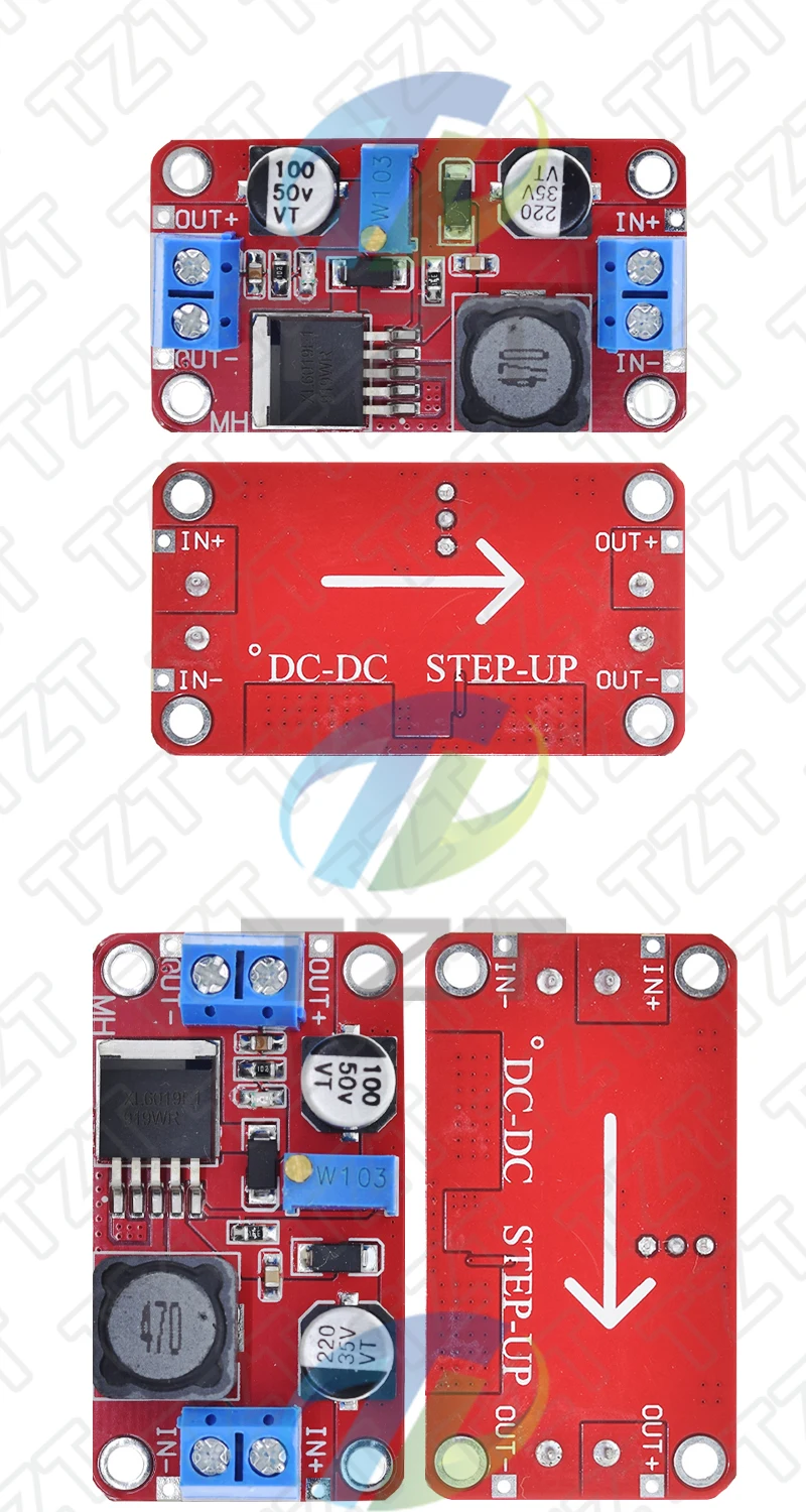 1/3PCS 5A DC-DC Step Up Power Modul Boost Volt Konverter 3,3 V-35V zu 5V 6V 9V 12V 24V XL6019 – Detail 3