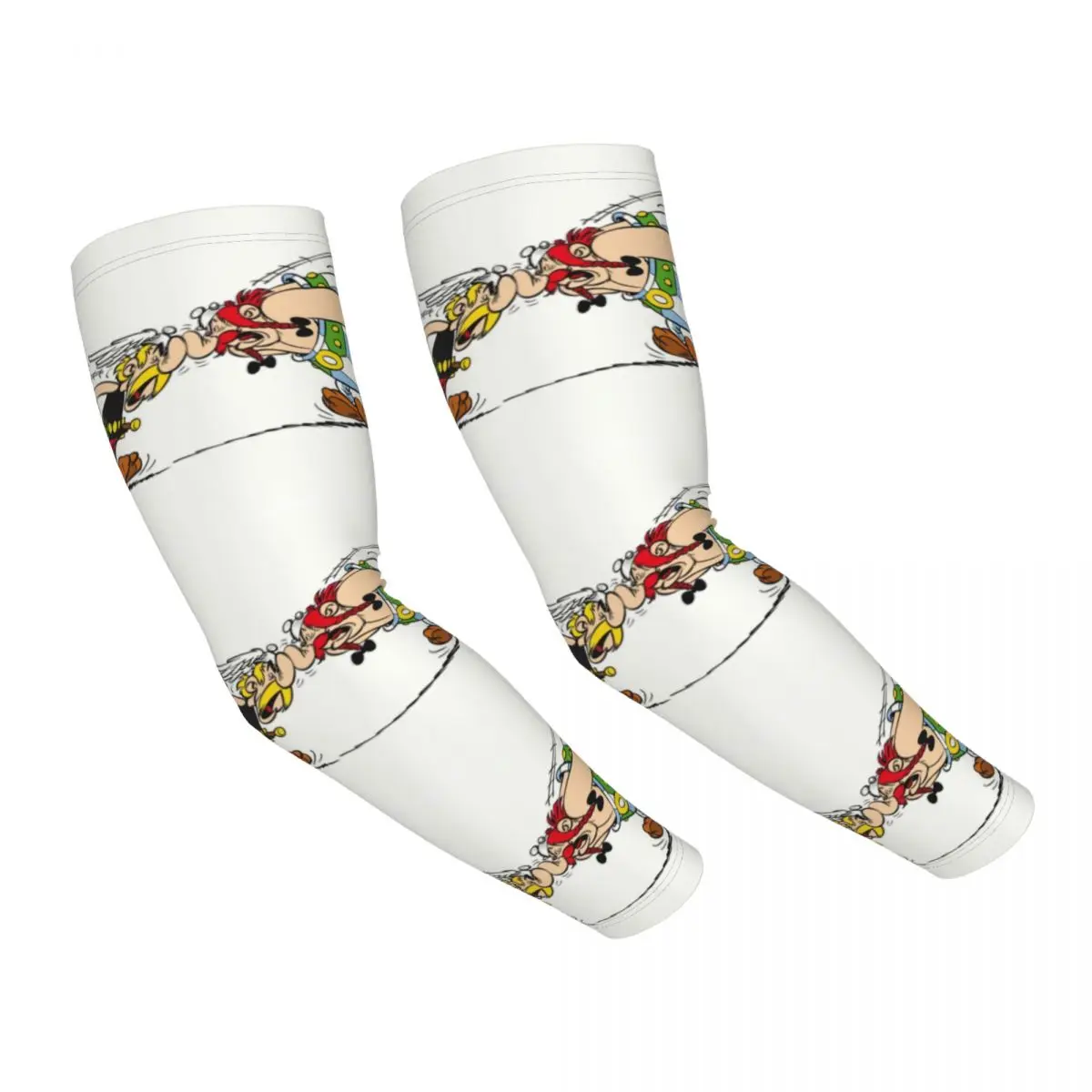 Asterix And Obelix Are Angry Arm Sleeves Warmer Women Men Asterix and Obelix All at Sea UV Sun Protection Tattoo Cover Up