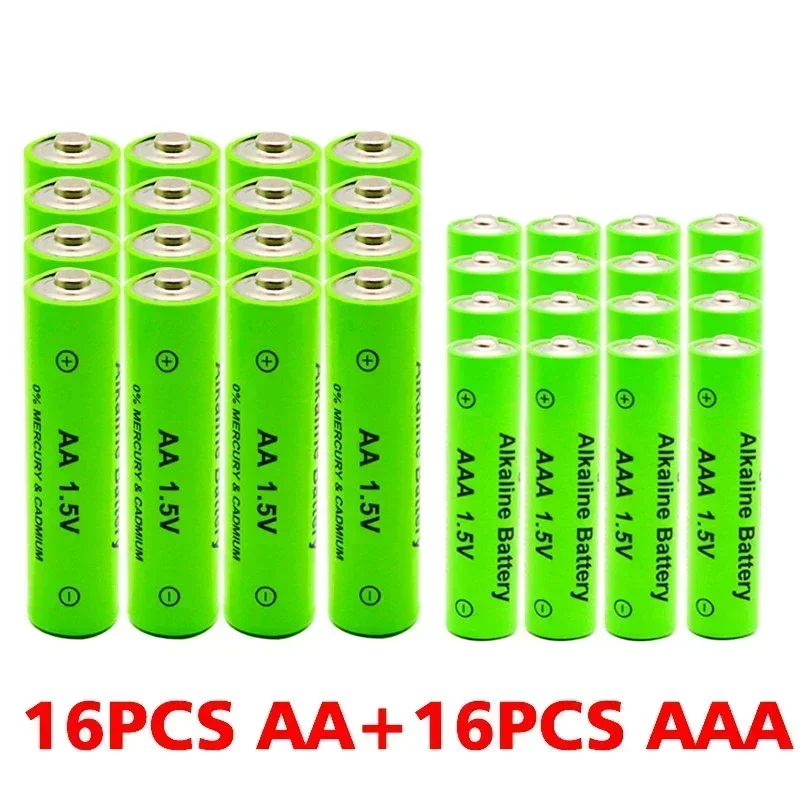 AA AAA Rechargeable Alkaline Batteries 1.5V 3800mAh and 3000mAh for Torch Electronic Devices MP3 Battery