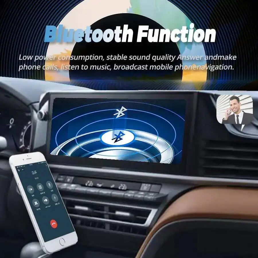 12.3inch Screen Head Unit For Toyota Camry 2024 Android Auto Stereo CarPlay Car Radio GPS Navigation Multimedia Video Player DSP