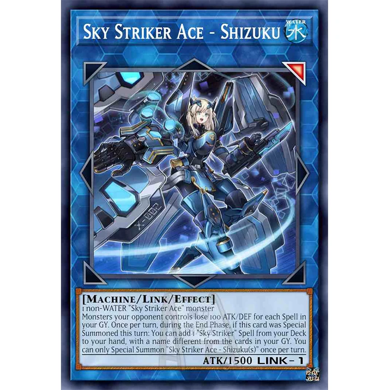 Yu-Gi-Oh! DIY Chinese/Japanese/English Card Sky Striker Ace series Anime Cartoon Board Game Collection Card Festival gifts