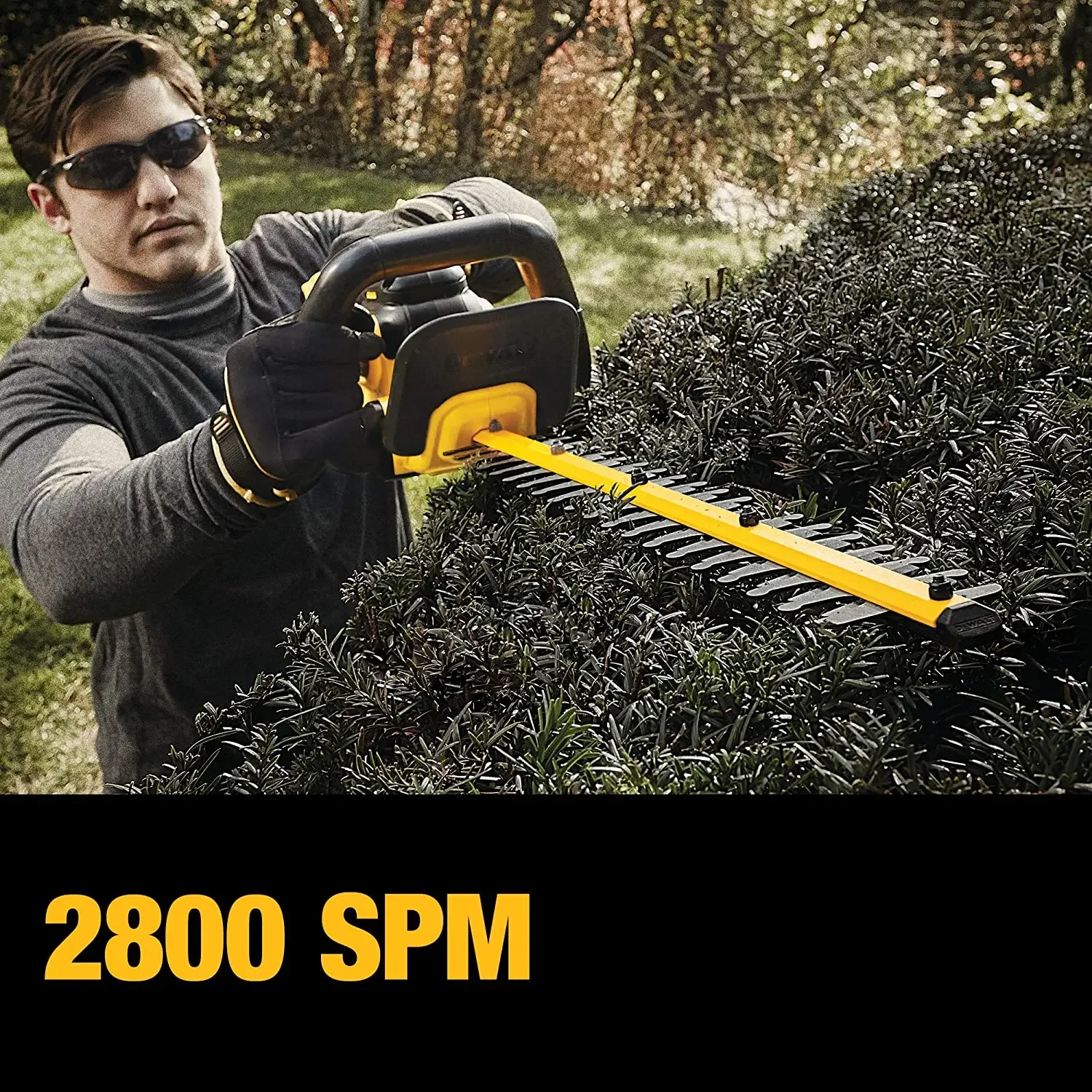 DEWALT DCM563 20V Cordless Hedge Trimmer Lithium Battery Power Tools 550MM Blade Length For Garden Lawn Mowing