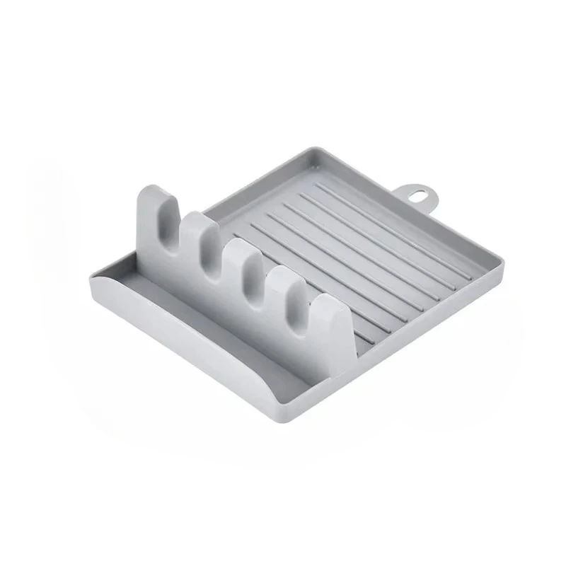 Multifunctional Kitchen Worktop Organiser: Spatula and Lid Holder, Ladle Rest and Chopstick Holder, Cabinet Shelf – 1-Piece Set