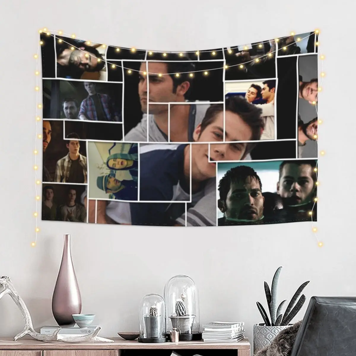 Sterek Squares Tapestry Nordic Home Decor Home Decorations Room Decor Korean Style Tapestry