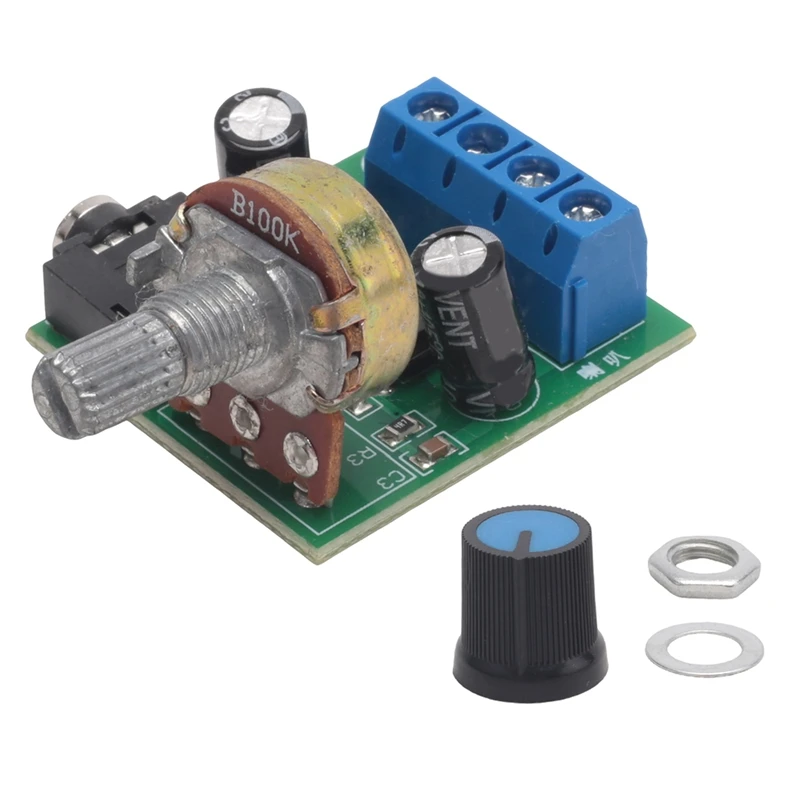 LM386 Super Mini Amplifier Board, 3V-12V, 0.5W-10W Speaker Low Noise Power Consumption, for Speaker Audio System DIY