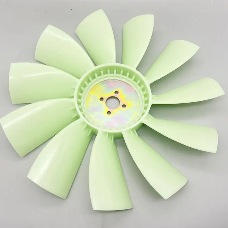 11 Blades Fan Blade For Kubota 3800 Excavator Engine Fan Blade Cooling Fan Excavator Parts High Quality