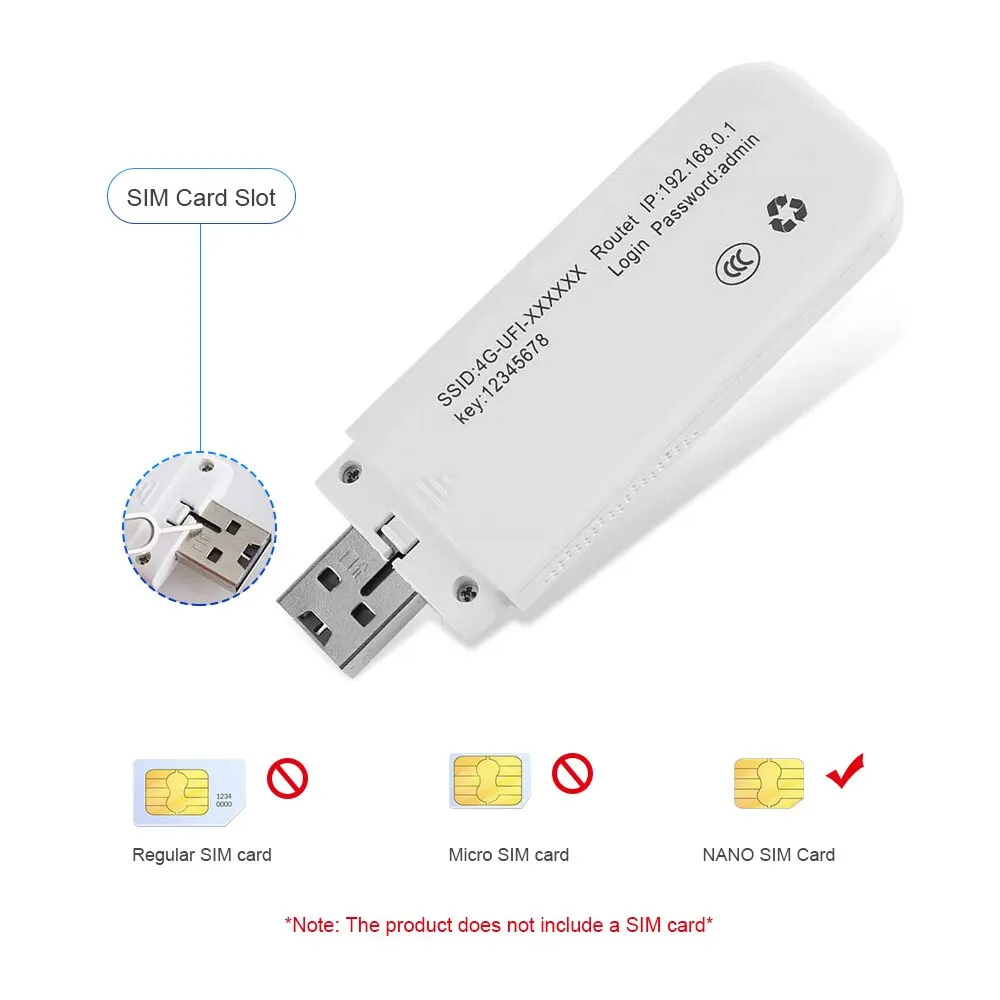 LDW931 LTE 라우터 모뎀, 4G 와이파이 SIM 카드 동글, 휴대용 모바일 와이파이, UIF 플러그 앤 플레이, 유럽, 한국, 러시아용