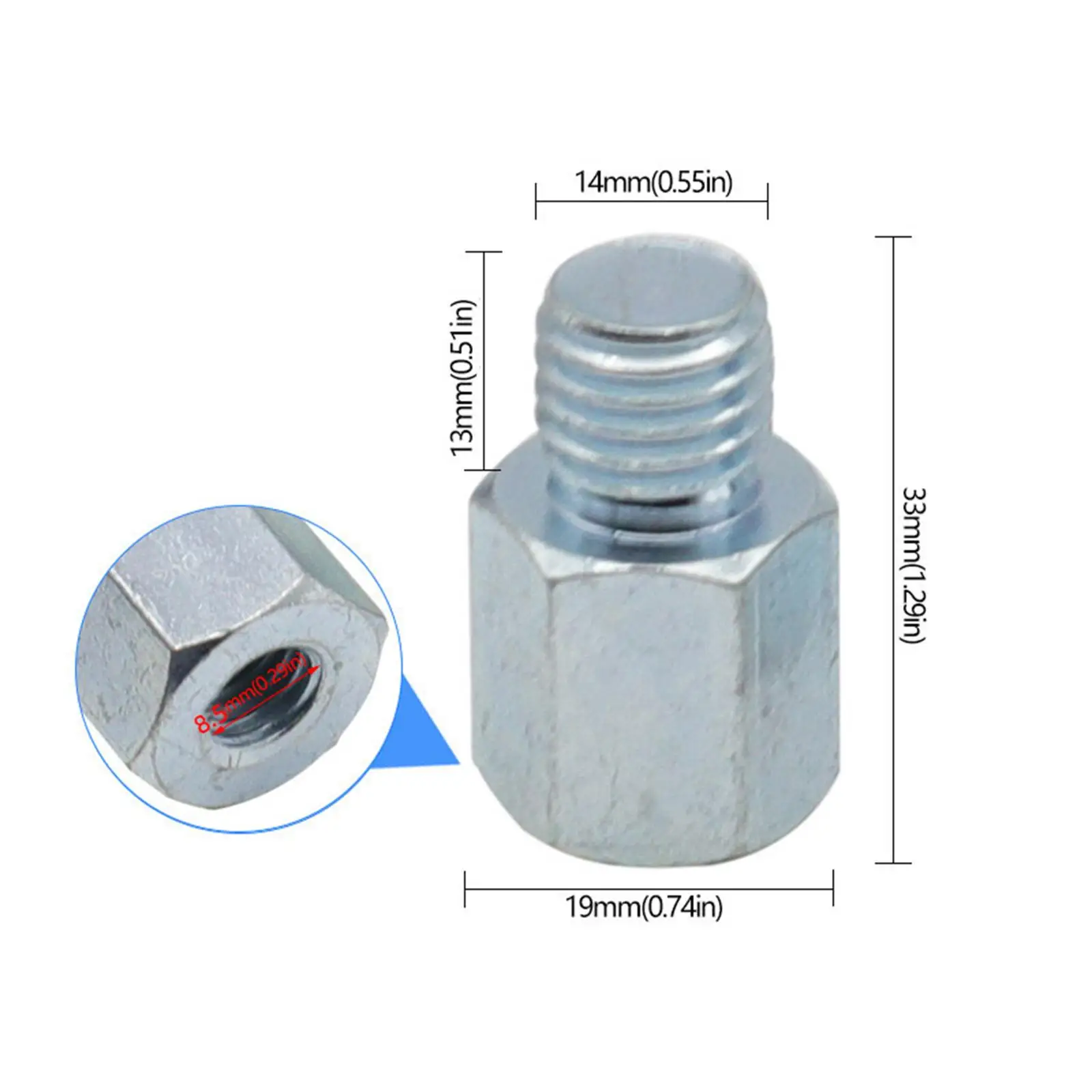 Angle Grinder M10 to M14 Thread Adapter Accessory Power Tool Connecting Rod Connector for Polishing Machines Professional