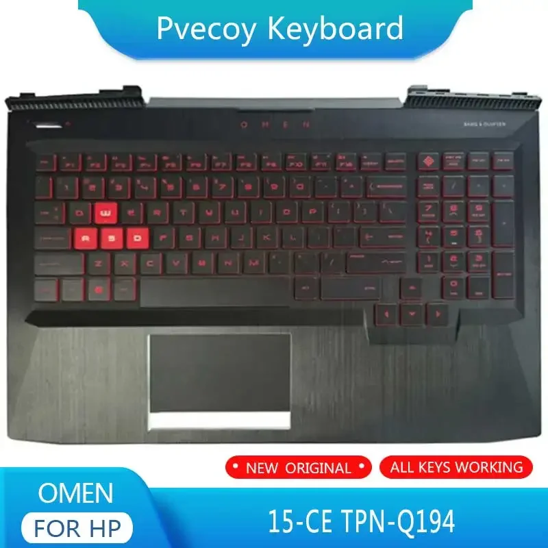 

New For OMEN 15-CE TPN-Q194 Laptop Palmrest Case Keyboard US English Version Upper Cover