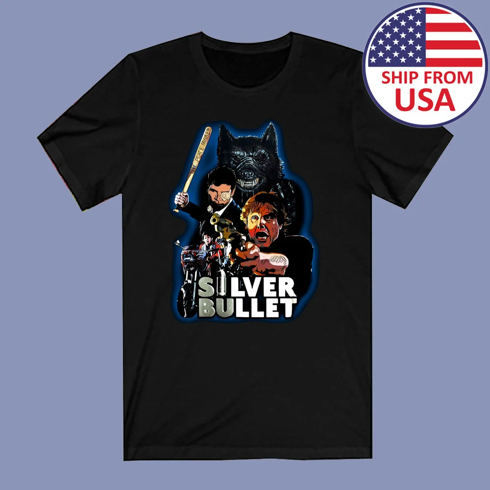 

Мужская черная футболка Stephen King's Silver Bullet, размер от S до 4XL