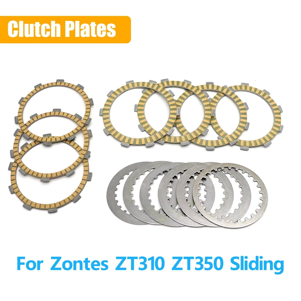 

Аксессуары для мотоциклов, фрикционные диски сцепления, комплекты стальных дисков для Zontes ZT310 ZT350 ZT 310 350, раздвижные